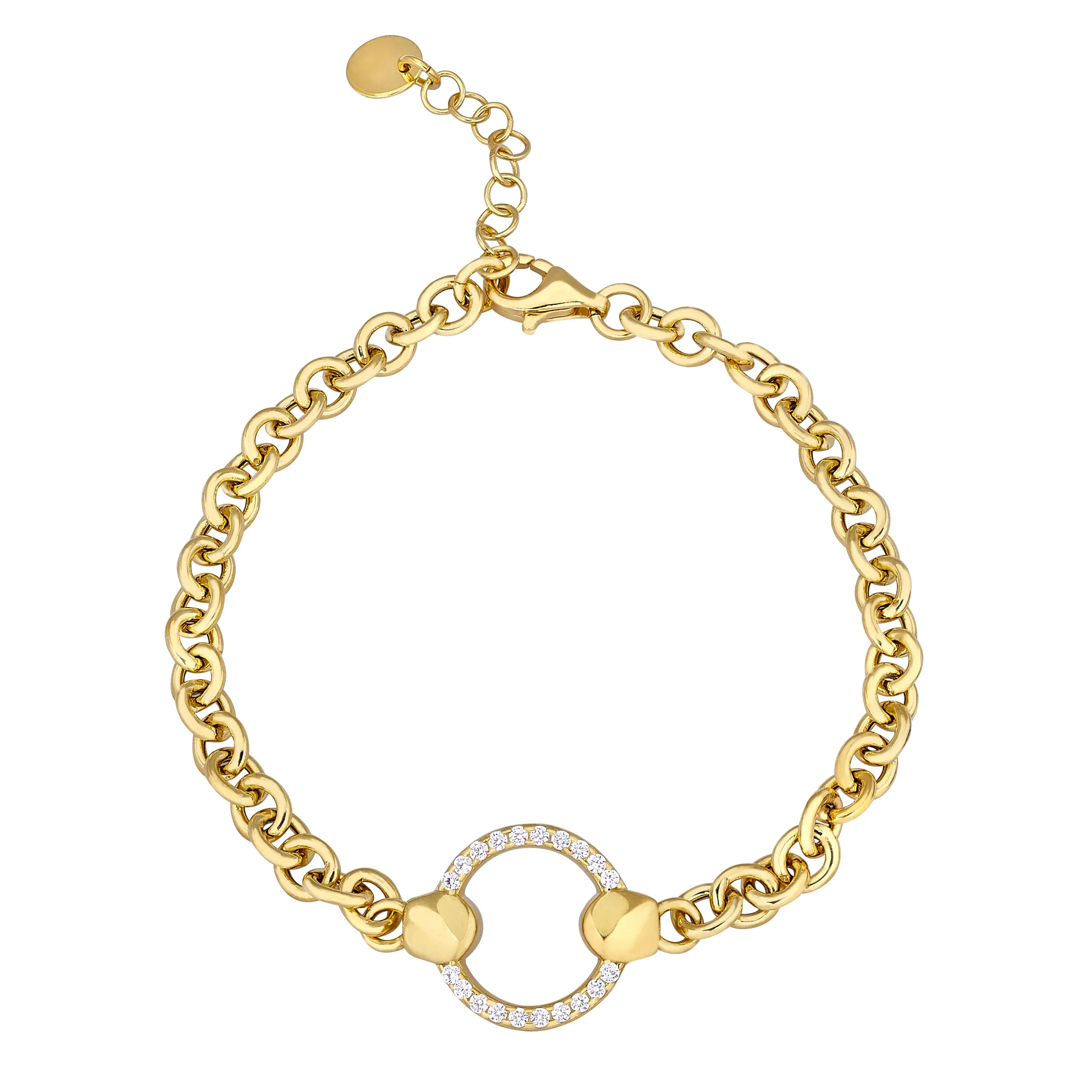 Micro Pavé Cable Link Bracelet - PREORDER