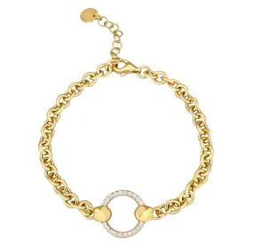 Micro Pavé Cable Link Bracelet - PREORDER