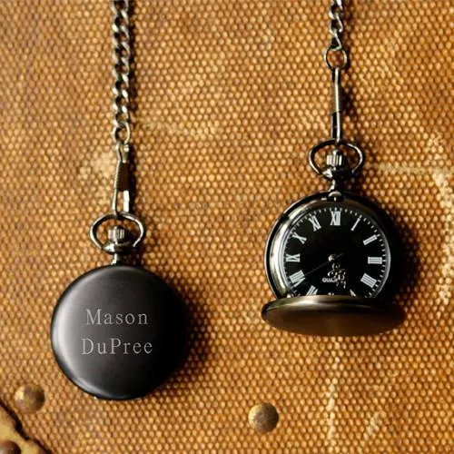 Midnight Personalized Pocket Watch