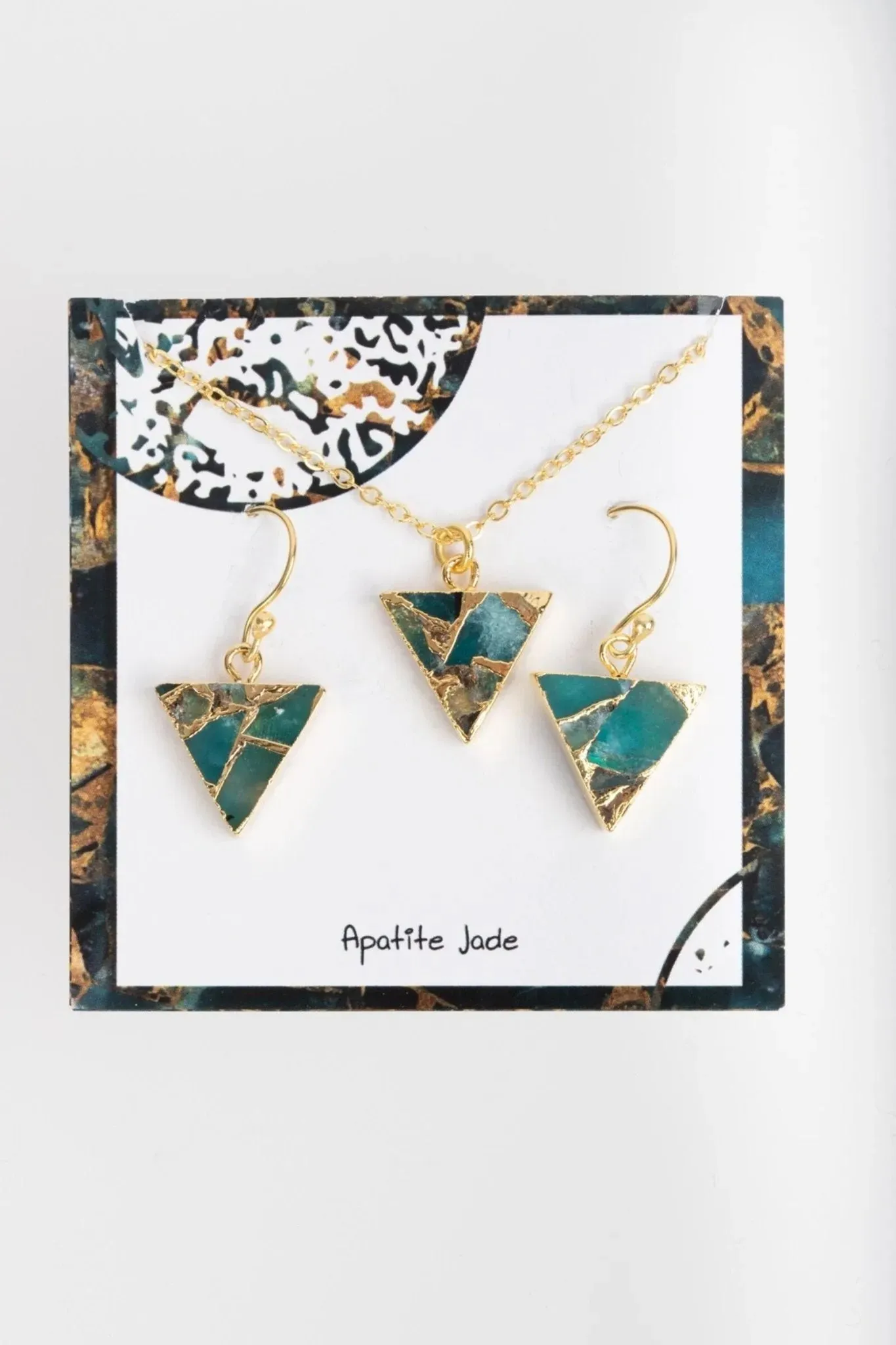 Mojave Triangle Mini Earring And Necklace Set