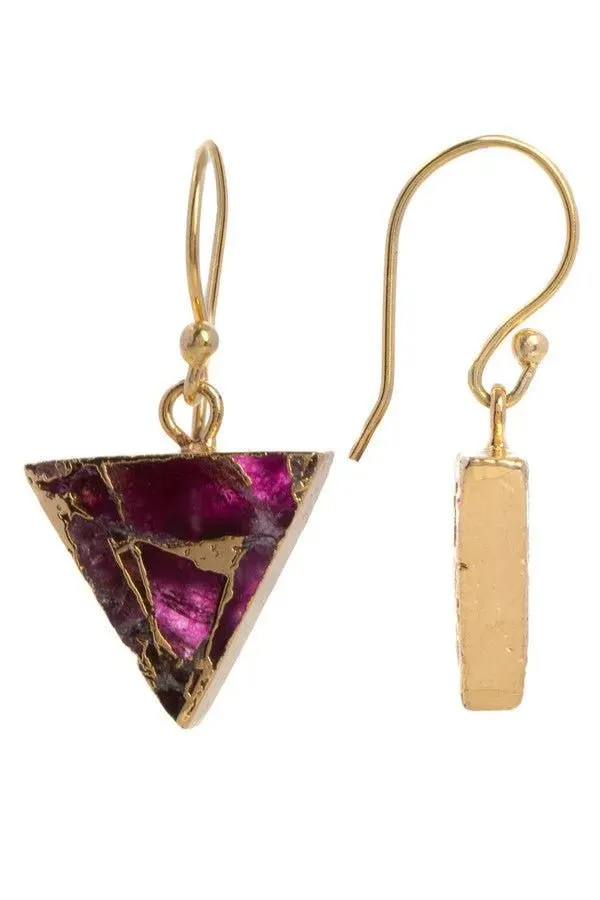 Mojave Triangle Mini Earring And Necklace Set