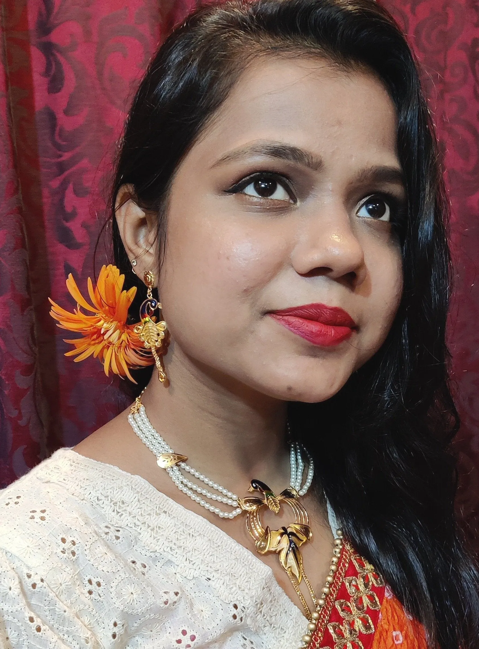 Monihar - Mayur Monihar With Matching Earings