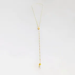 Moon Goddess Y Chain Necklace