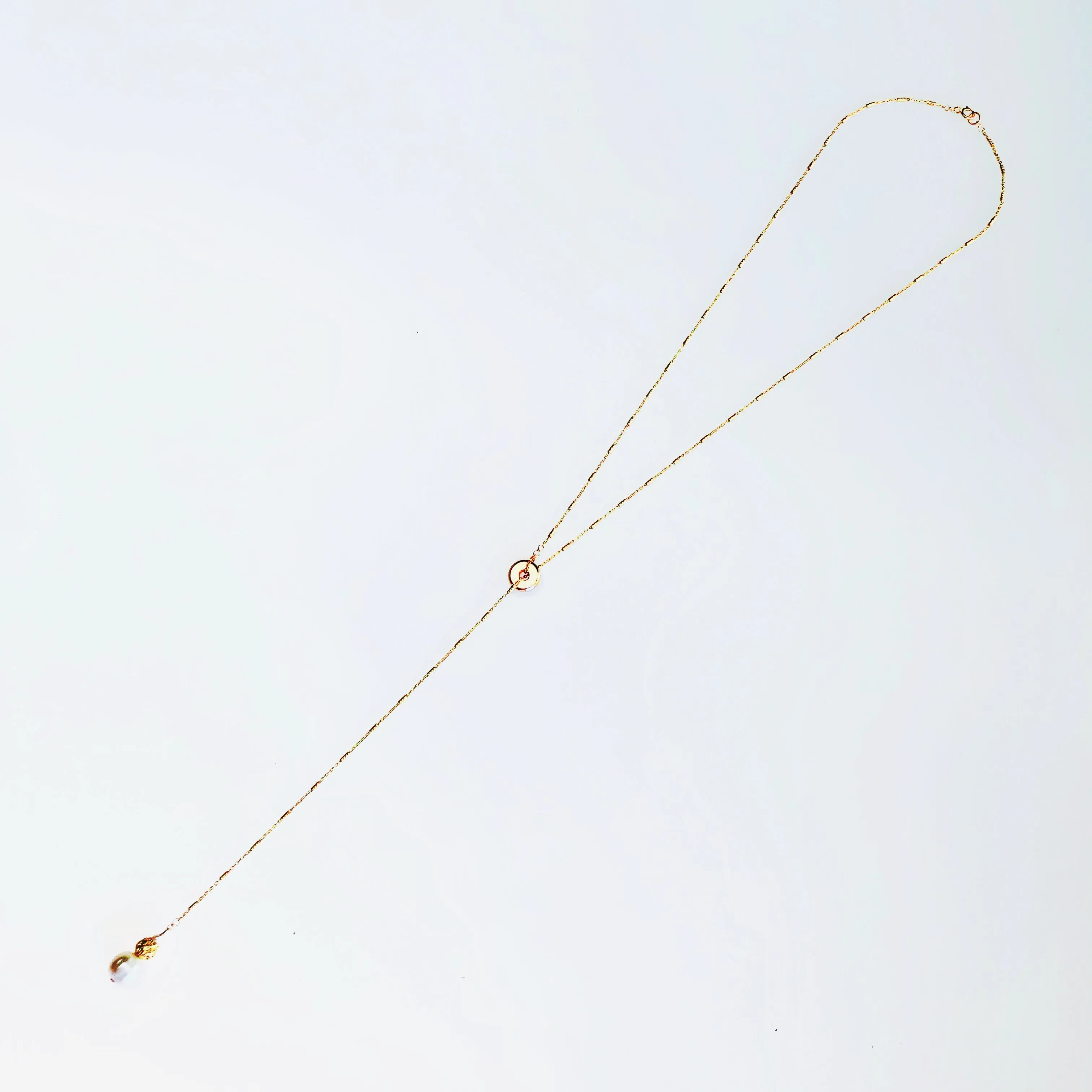 Moon Goddess Y Chain Necklace