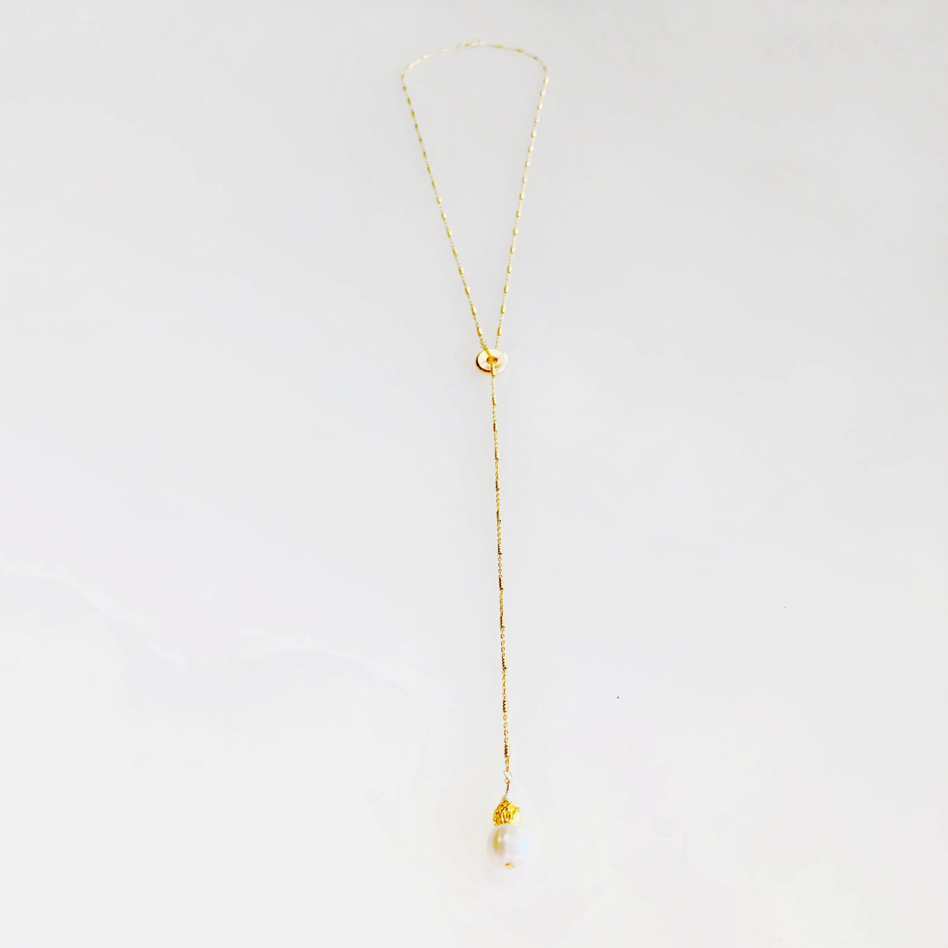 Moon Goddess Y Chain Necklace