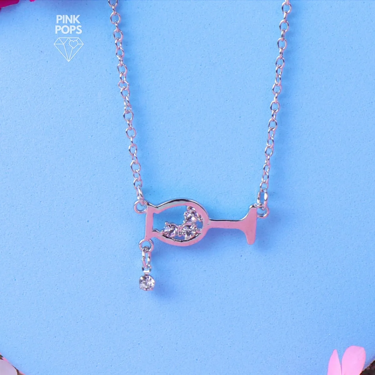Moving Crystals Inside Glass Pendant