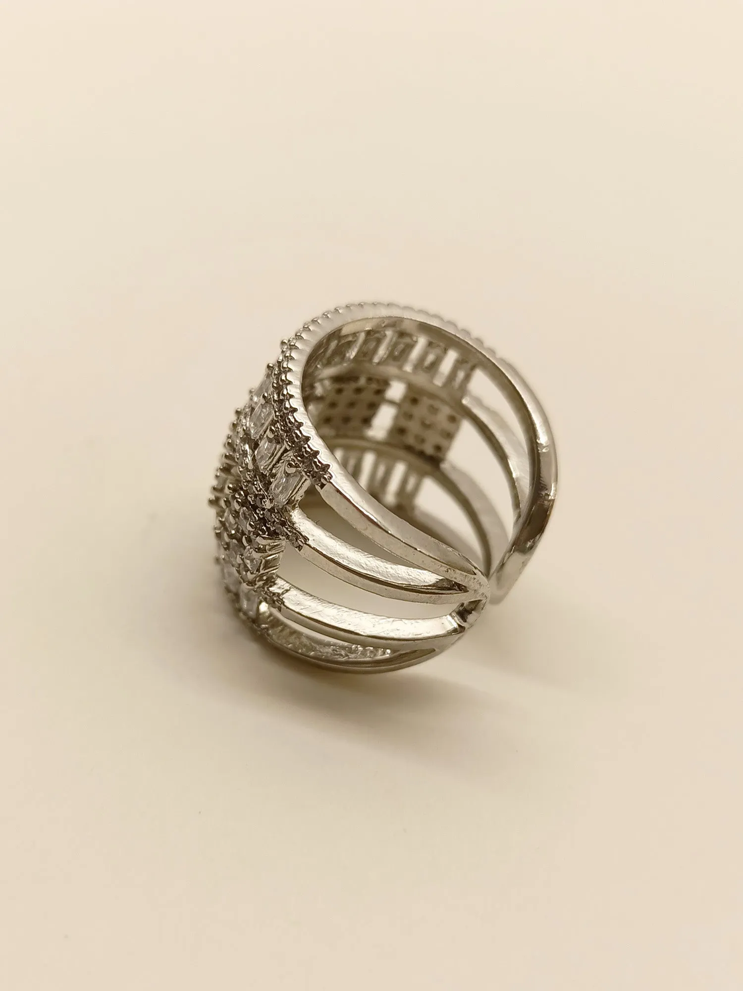 Mukku American Diamond Finger Ring
