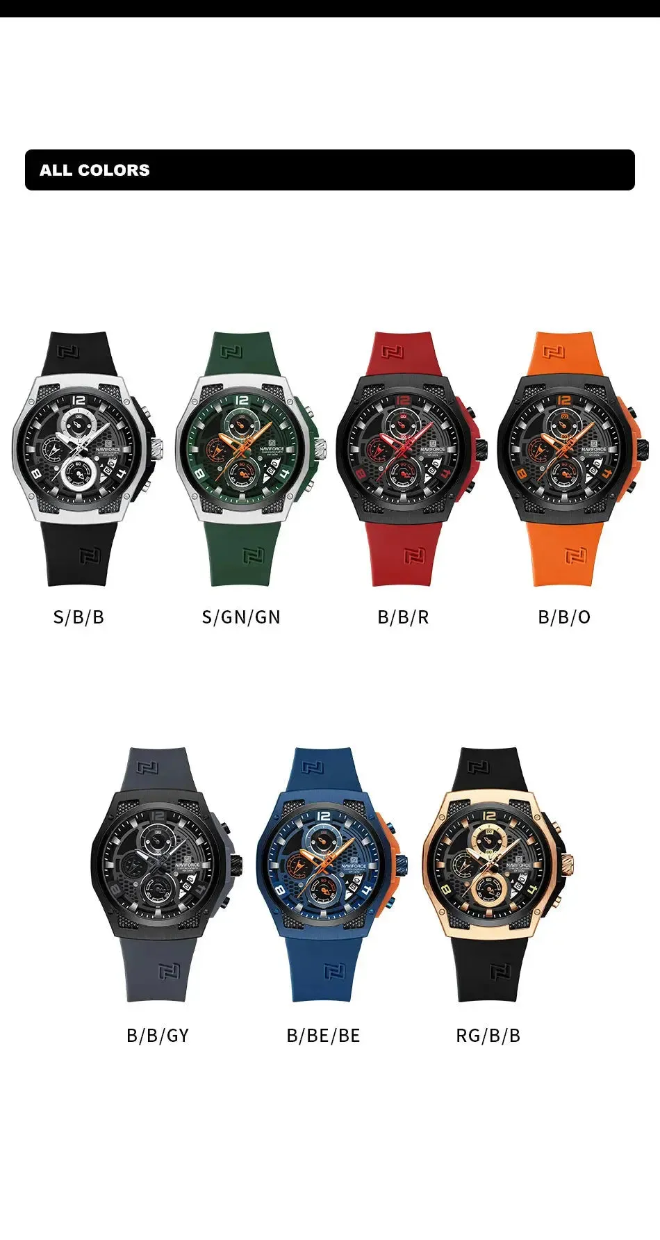 NAVIFORCE Luxury Sports Quartz Watch