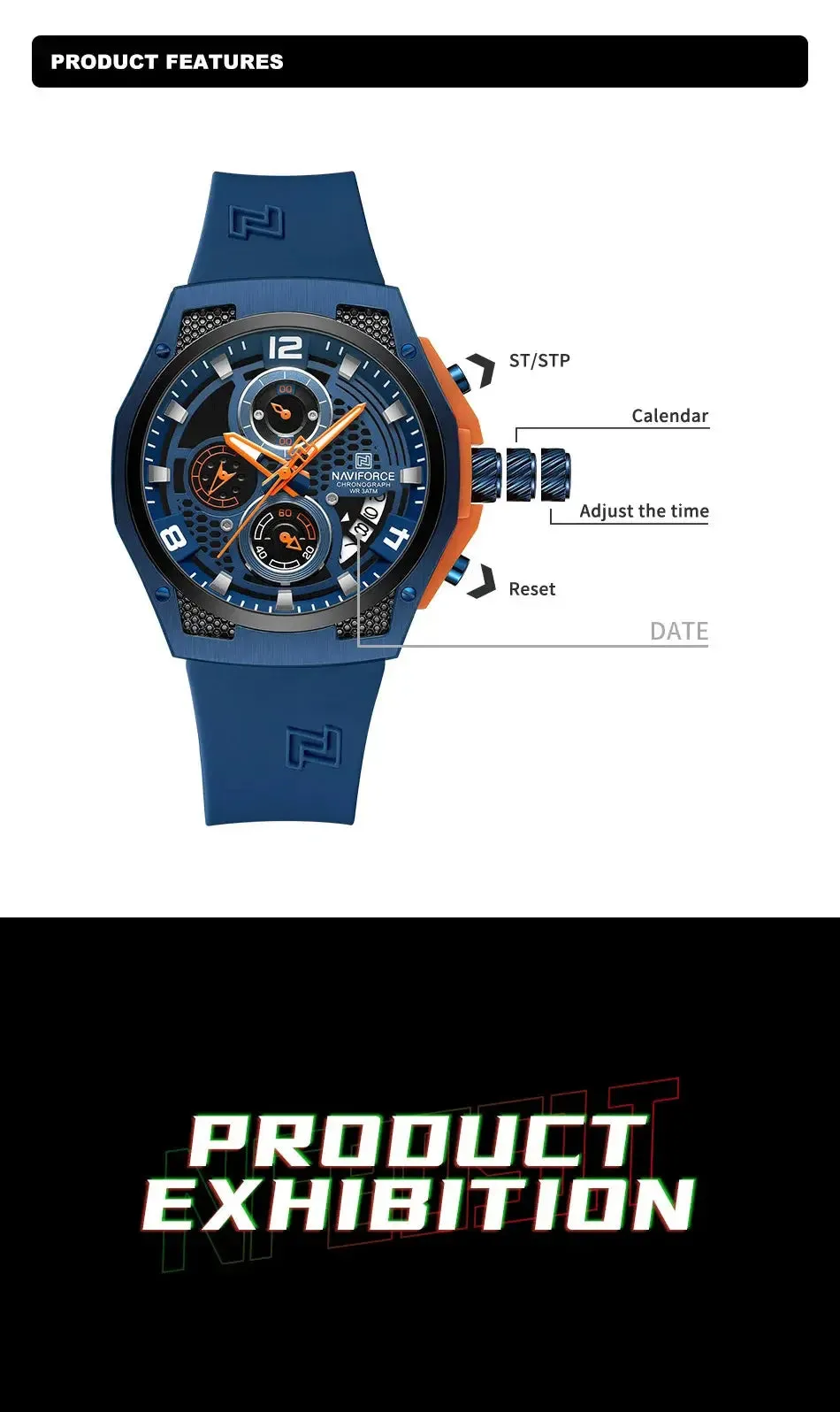 NAVIFORCE Luxury Sports Quartz Watch