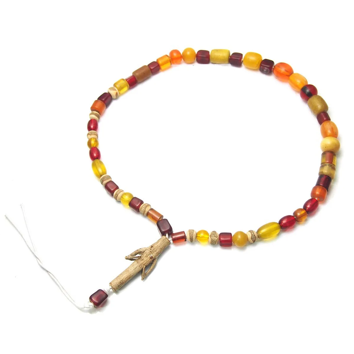 Nepali Plastic Resin "Amber" Bead Necklaces