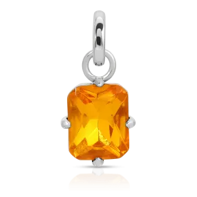 November Topaz Birthstone Charm - Emerald