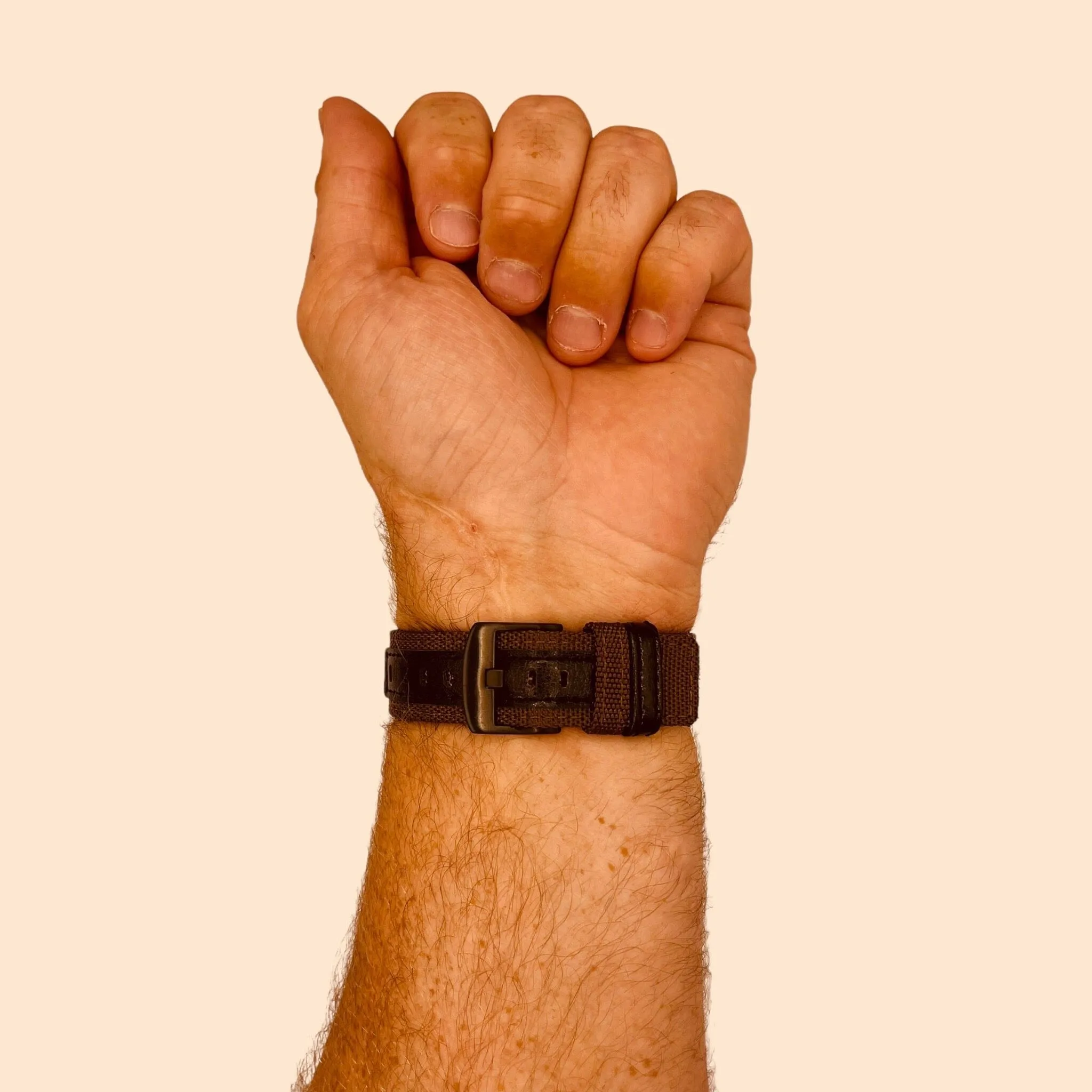 Nylon and Leather Watch Straps Compatible with LG Watch