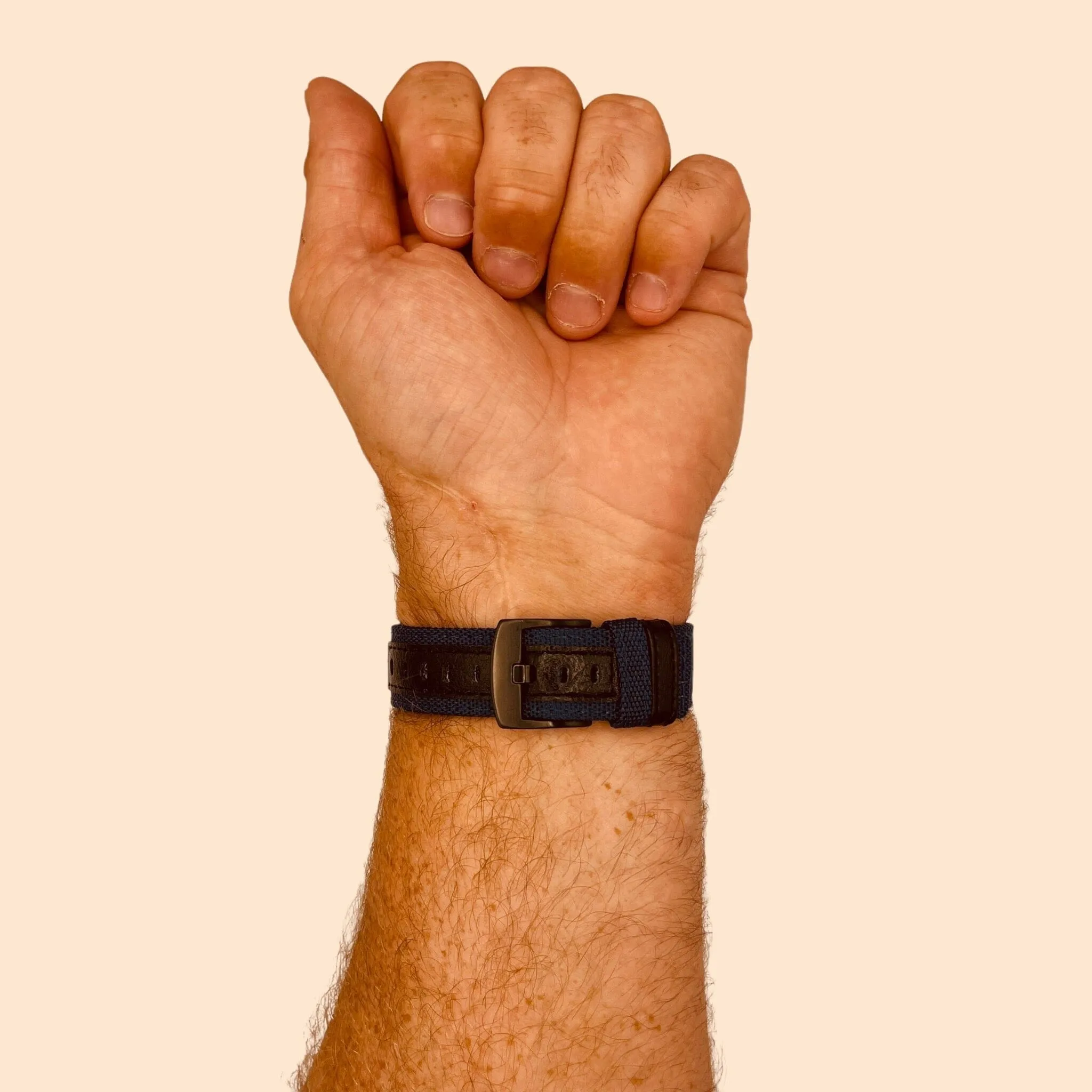 Nylon and Leather Watch Straps Compatible with LG Watch