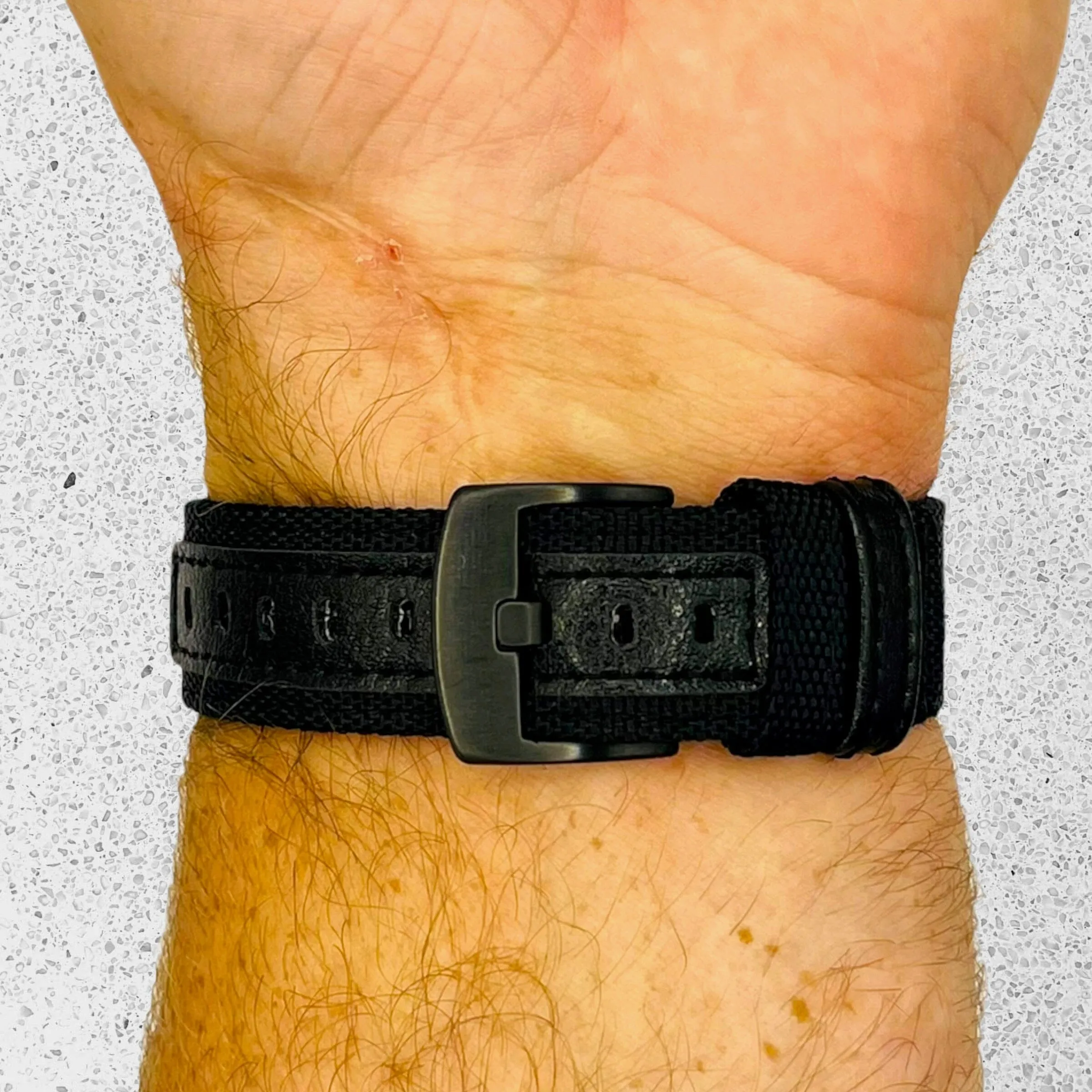 Nylon and Leather Watch Straps Compatible with LG Watch
