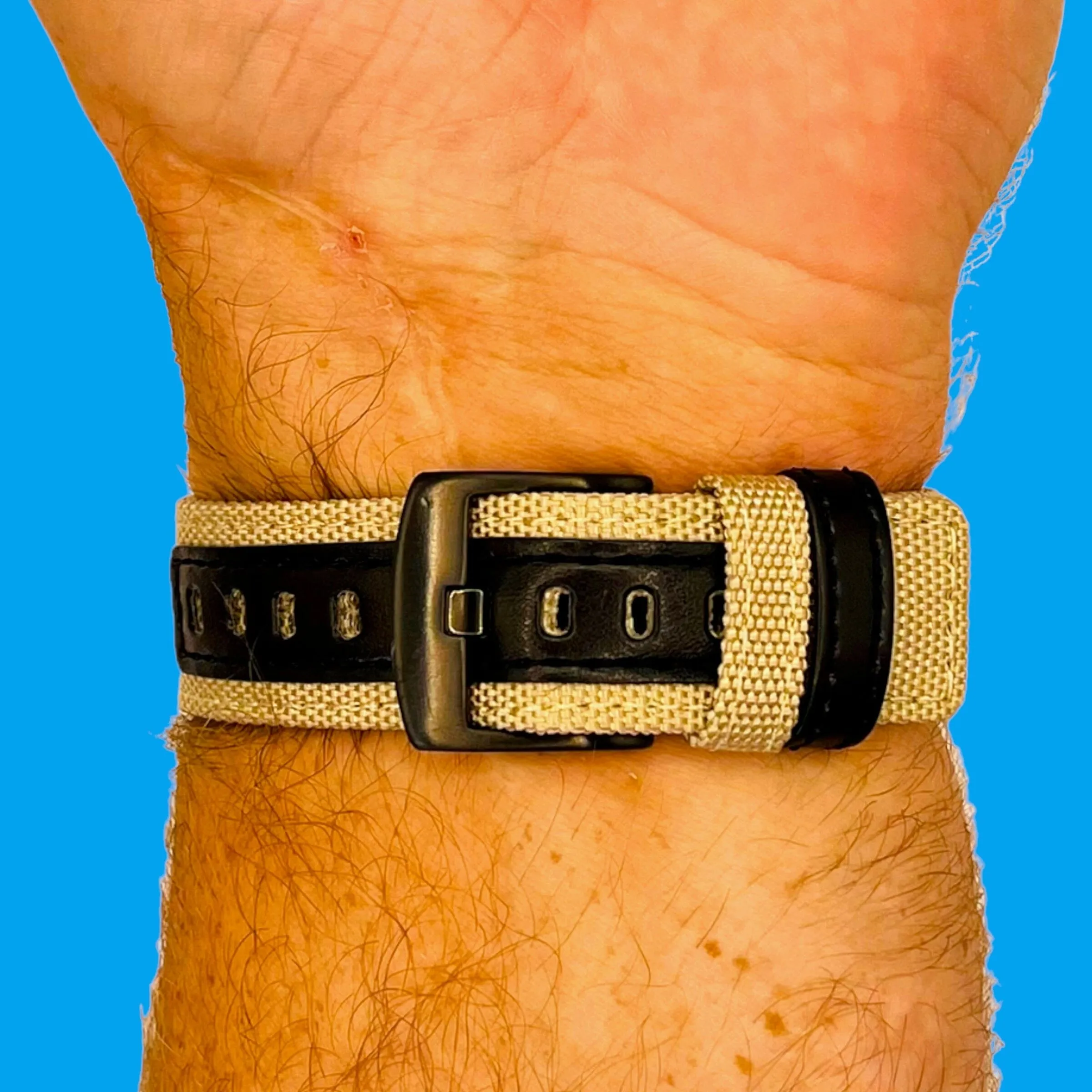 Nylon and Leather Watch Straps Compatible with LG Watch