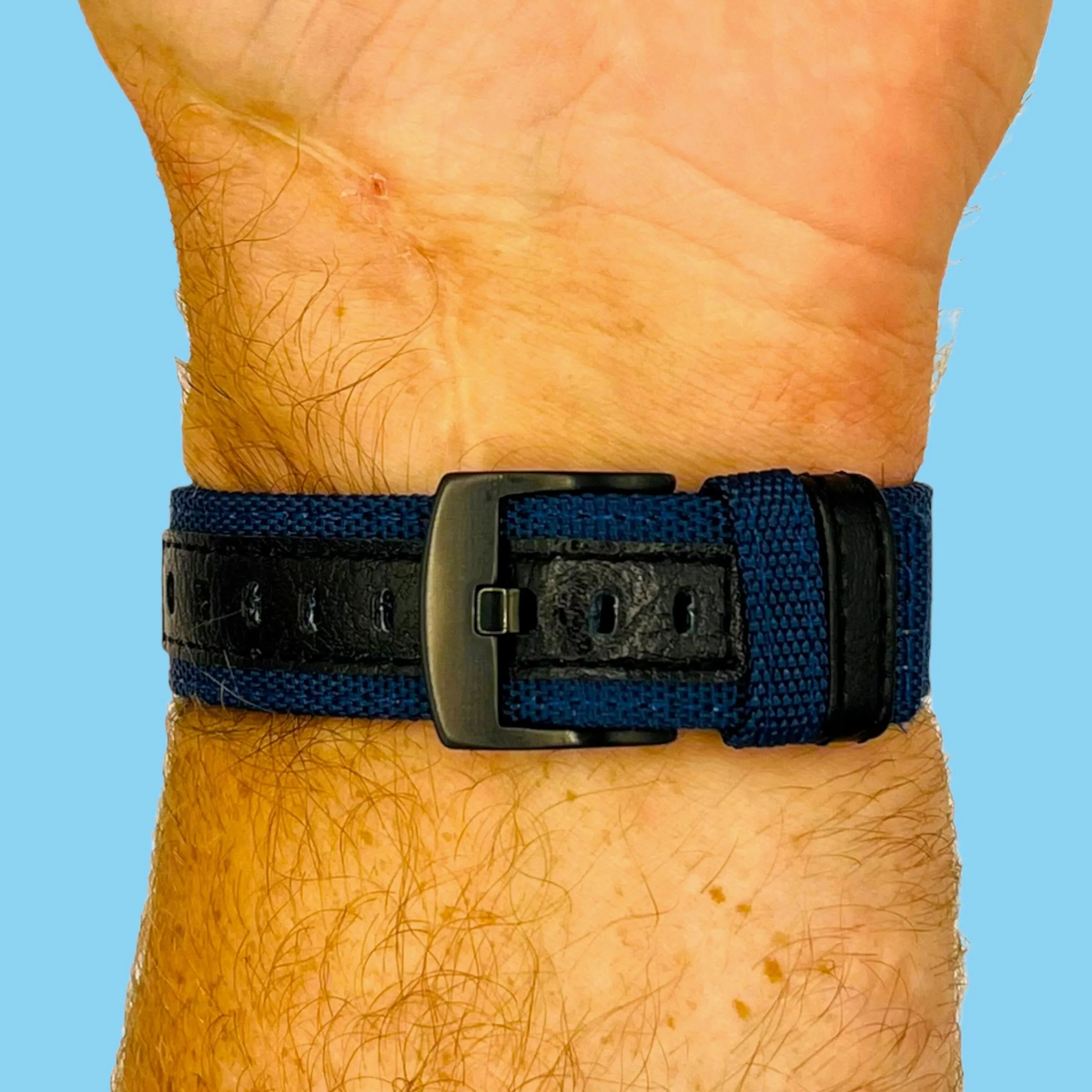 Nylon and Leather Watch Straps Compatible with LG Watch