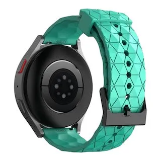 Olympic 22mm Range compatible Silicone Football Pattern Watch Straps