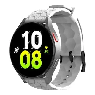 Olympic 22mm Range compatible Silicone Football Pattern Watch Straps