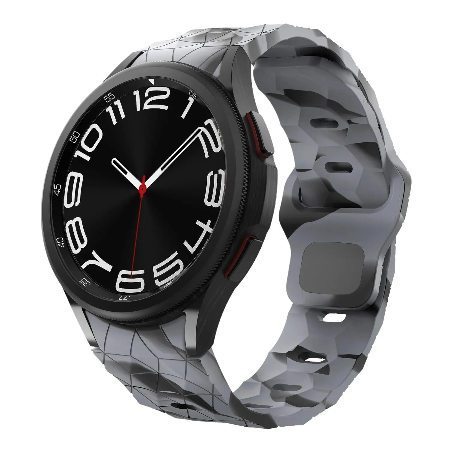Olympic 22mm Range compatible Silicone Football Pattern Watch Straps