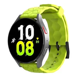Olympic 22mm Range compatible Silicone Football Pattern Watch Straps