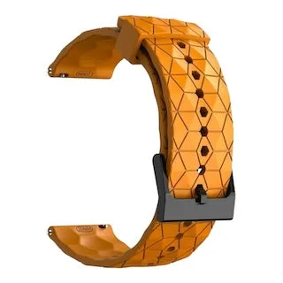 Olympic 22mm Range compatible Silicone Football Pattern Watch Straps