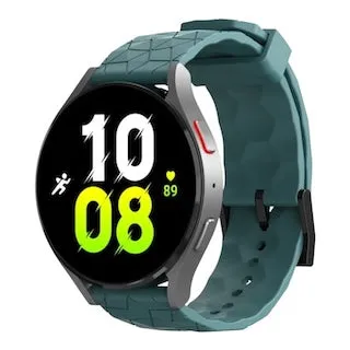 Olympic 22mm Range compatible Silicone Football Pattern Watch Straps