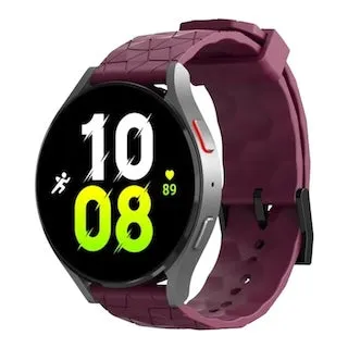 Olympic 22mm Range compatible Silicone Football Pattern Watch Straps