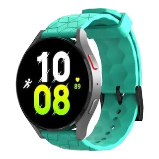 Olympic 22mm Range compatible Silicone Football Pattern Watch Straps