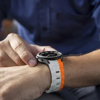Olympic 22mm Range compatible Silicone Football Pattern Watch Straps