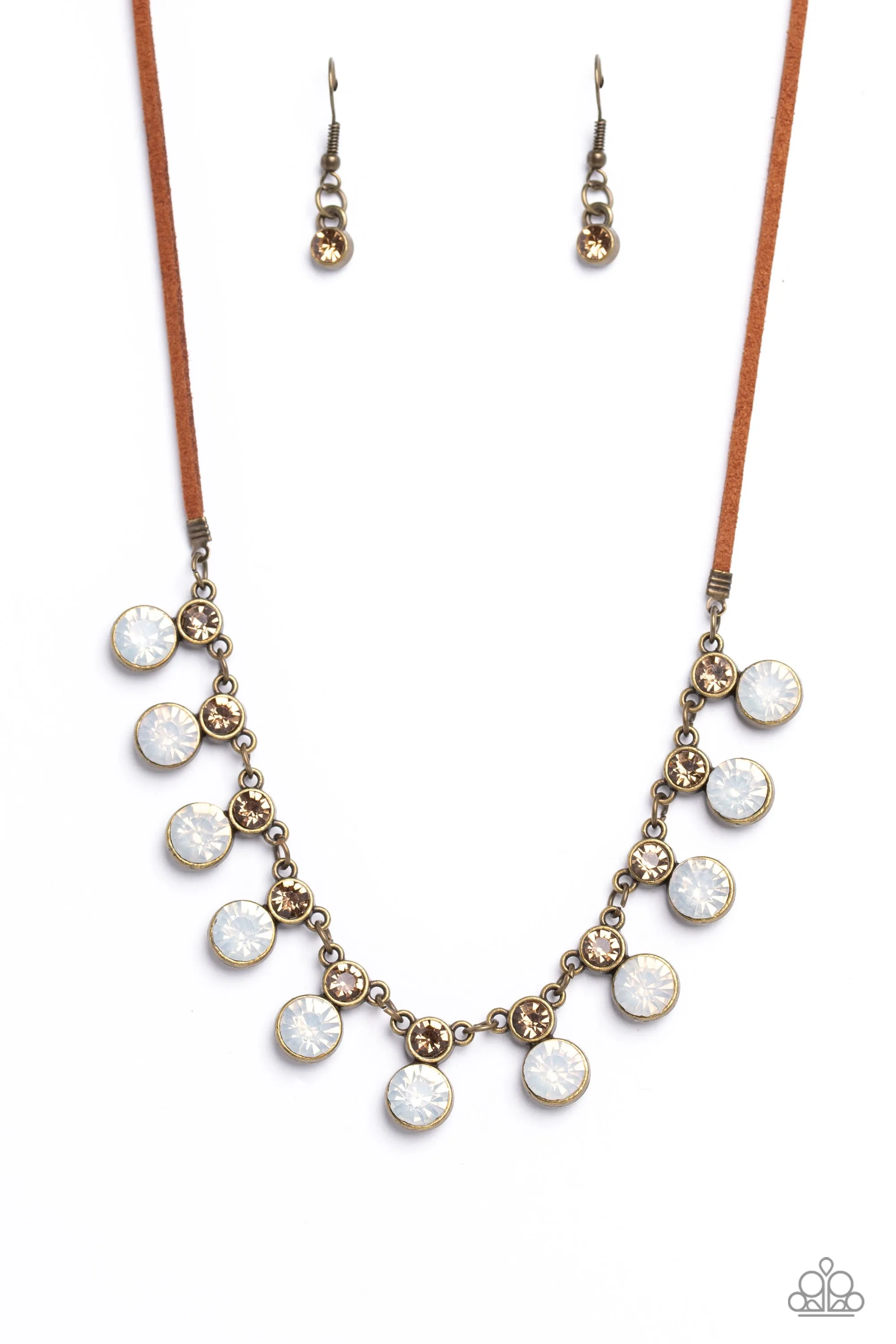 Open Door Jewelry - Color Me CHIC - Brass Necklace - Paparazzi Accessories