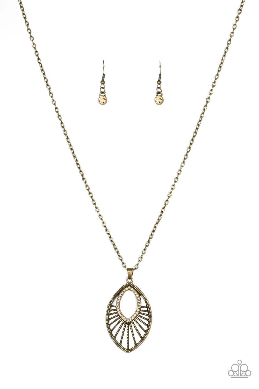 Open Door Jewelry - Court Couture - Brass Necklace - Paparazzi Accessories
