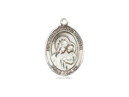 Our Lady Of Good Counsel Silver Pendant And Chain
