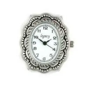 Oval Concho Silver Watch Face
