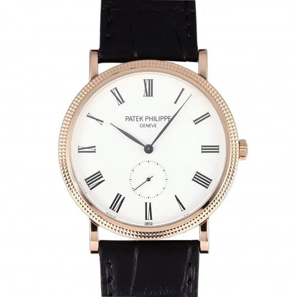 Patek Philippe Calatrava 5119R-001 White Dial Used Watch Men's