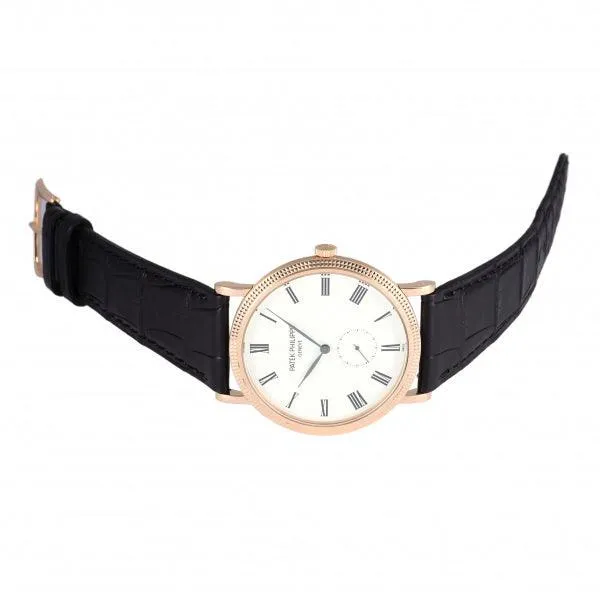 Patek Philippe Calatrava 5119R-001 White Dial Used Watch Men's