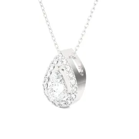 Pear-Shaped Lab Grown Diamond Solitaire Pendant