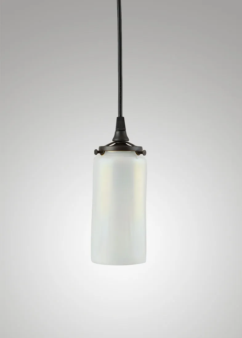 Prairie Glass Opal Optic Cylinder Pendant