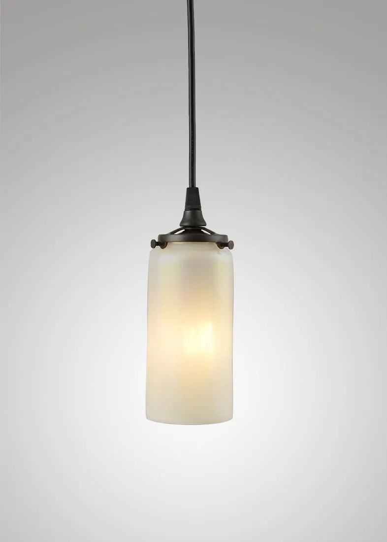 Prairie Glass Opal Optic Cylinder Pendant
