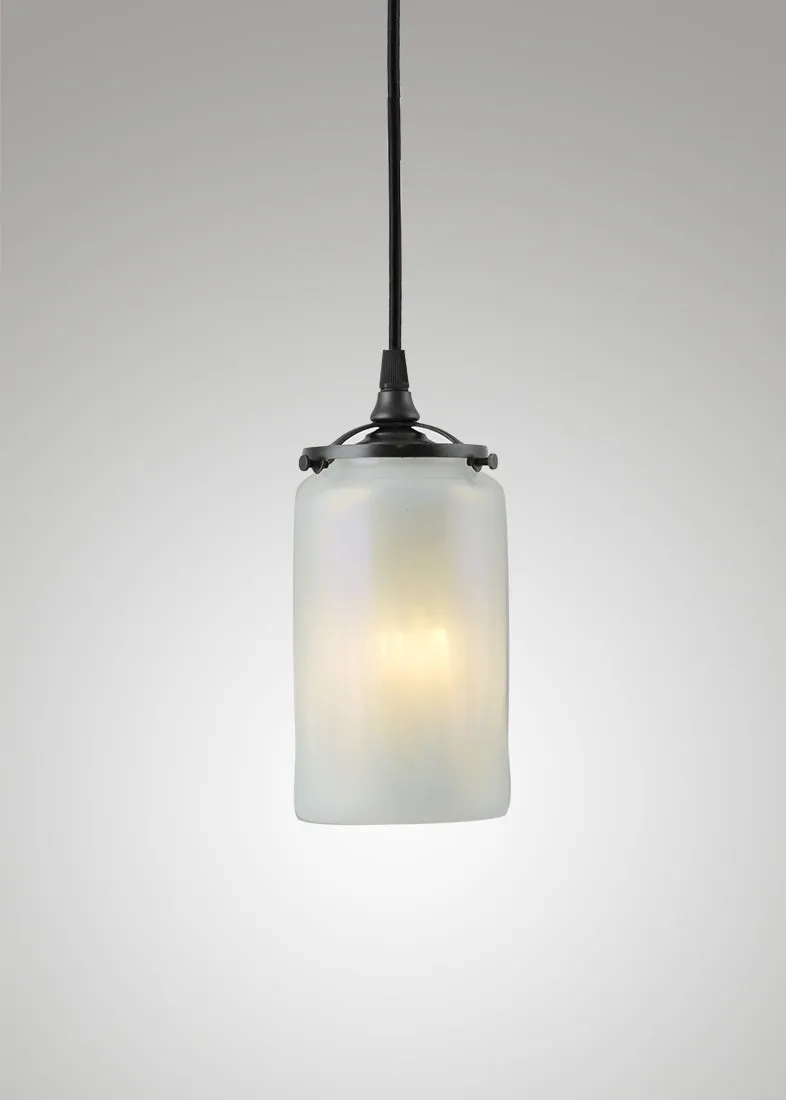 Prairie Glass Opal Optic Cylinder Pendant