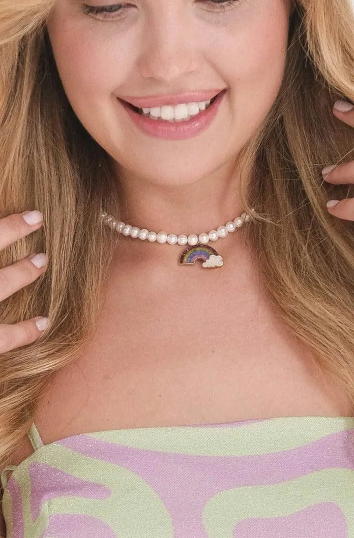 Rainbow Gemstone Necklace
