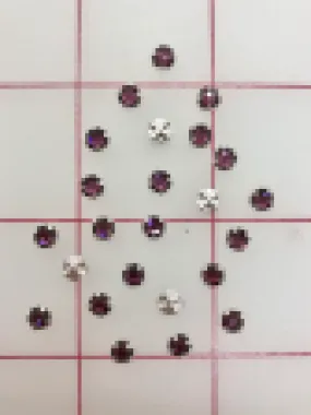 Rhinestones - 16SS Swarovski Rose Montees Amethyst