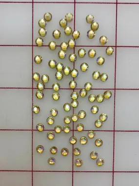 Rhinestones - 20ss Premium Machine-Cut Jonquil AB Flat Back