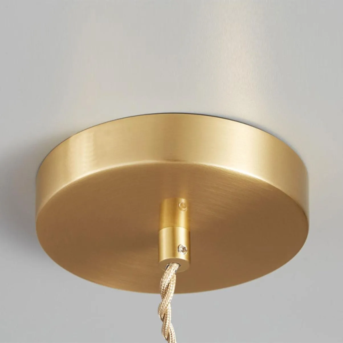 Ribbed Spiral Pendant Light
