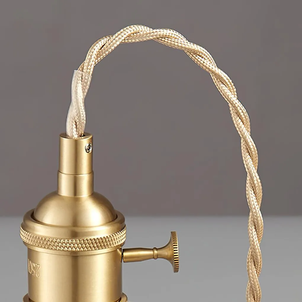 Ribbed Spiral Pendant Light