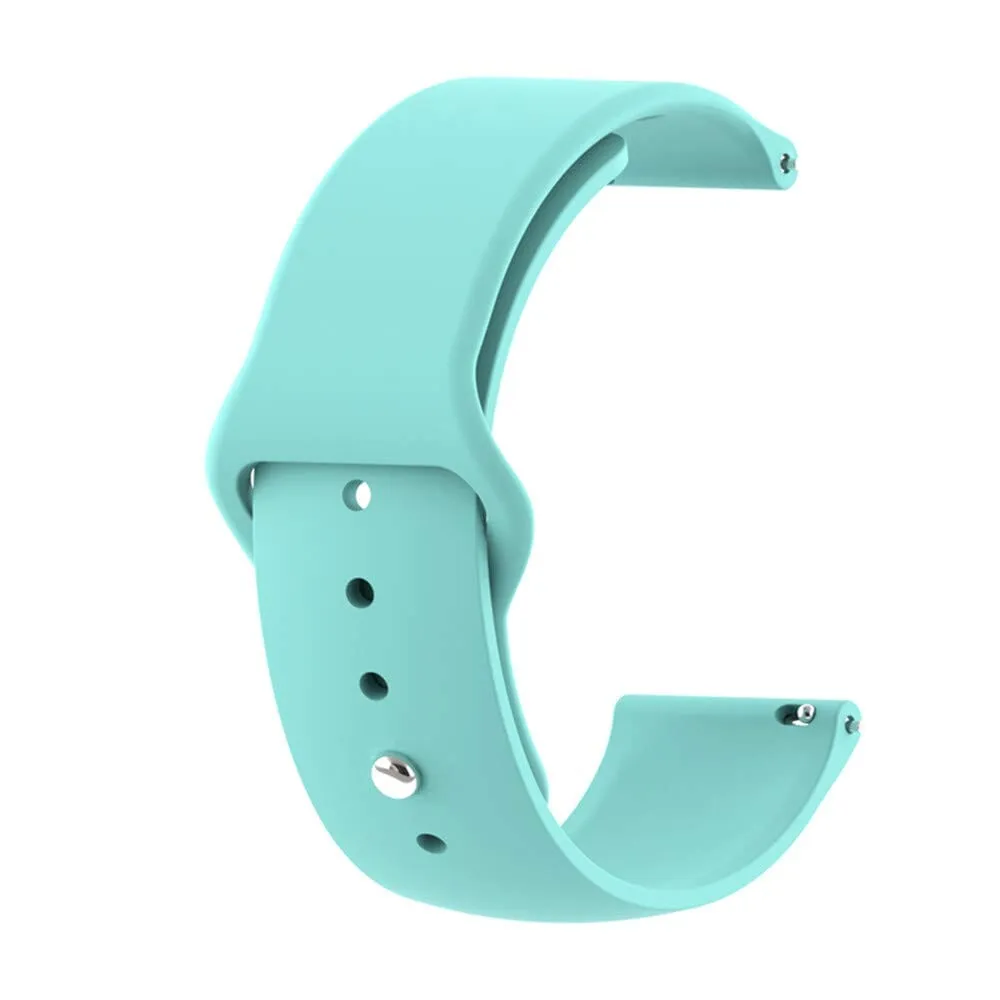 Silicone Button Style Watch Straps Compatible with Apple Watch