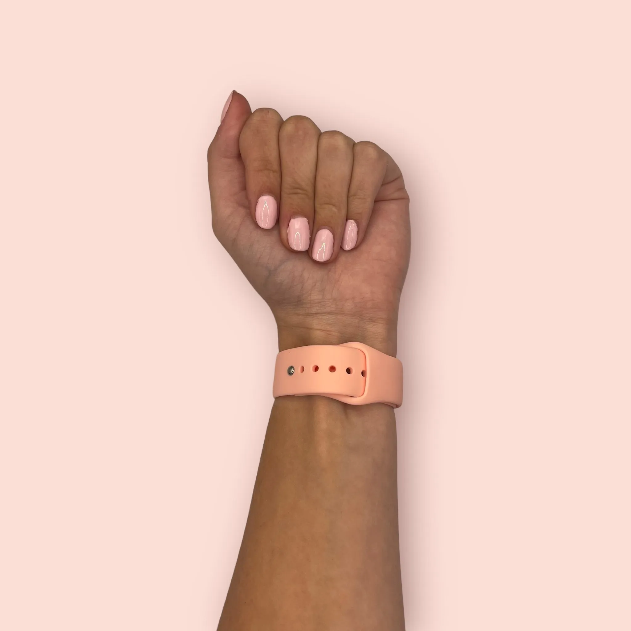 Silicone Button Style Watch Straps Compatible with Apple Watch