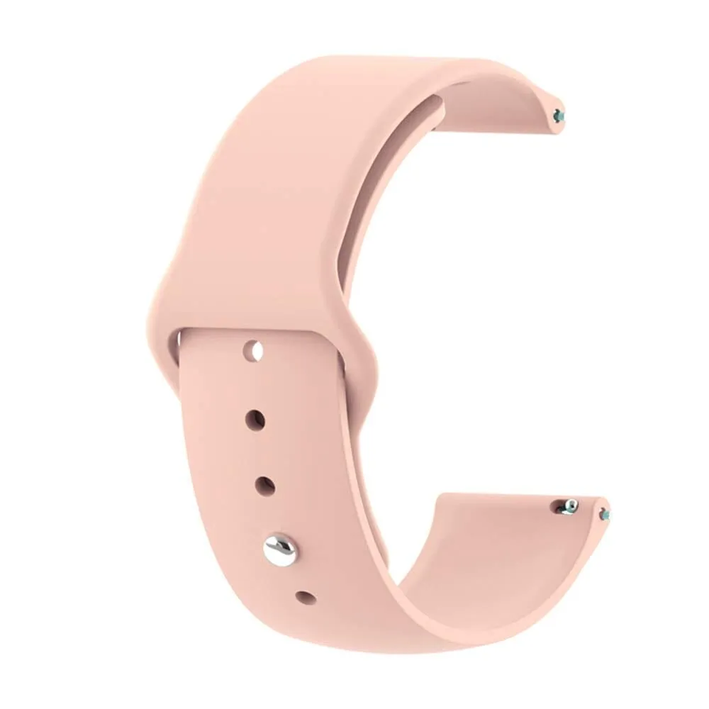 Silicone Button Style Watch Straps Compatible with Apple Watch