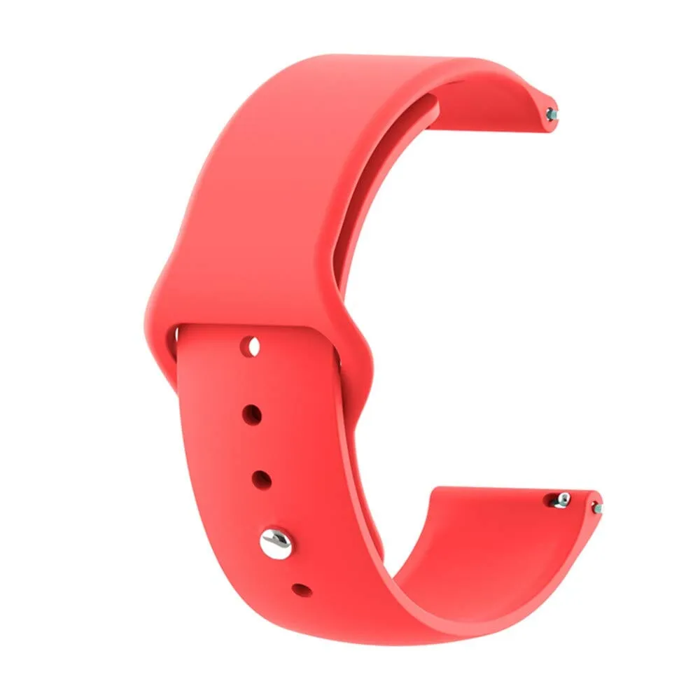 Silicone Button Style Watch Straps Compatible with Apple Watch