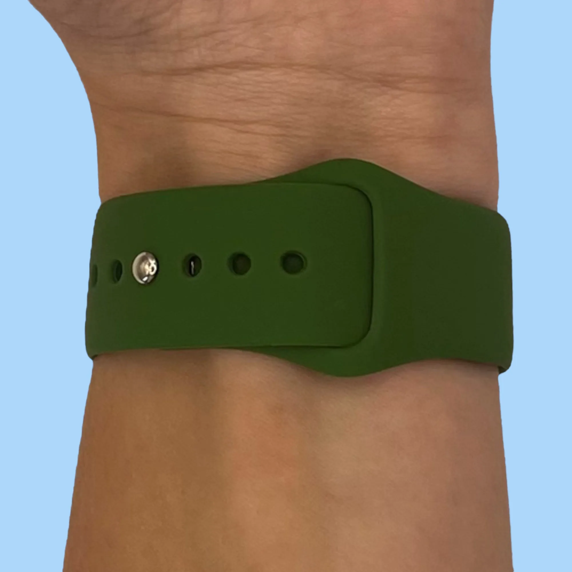 Silicone Button Style Watch Straps Compatible with Apple Watch
