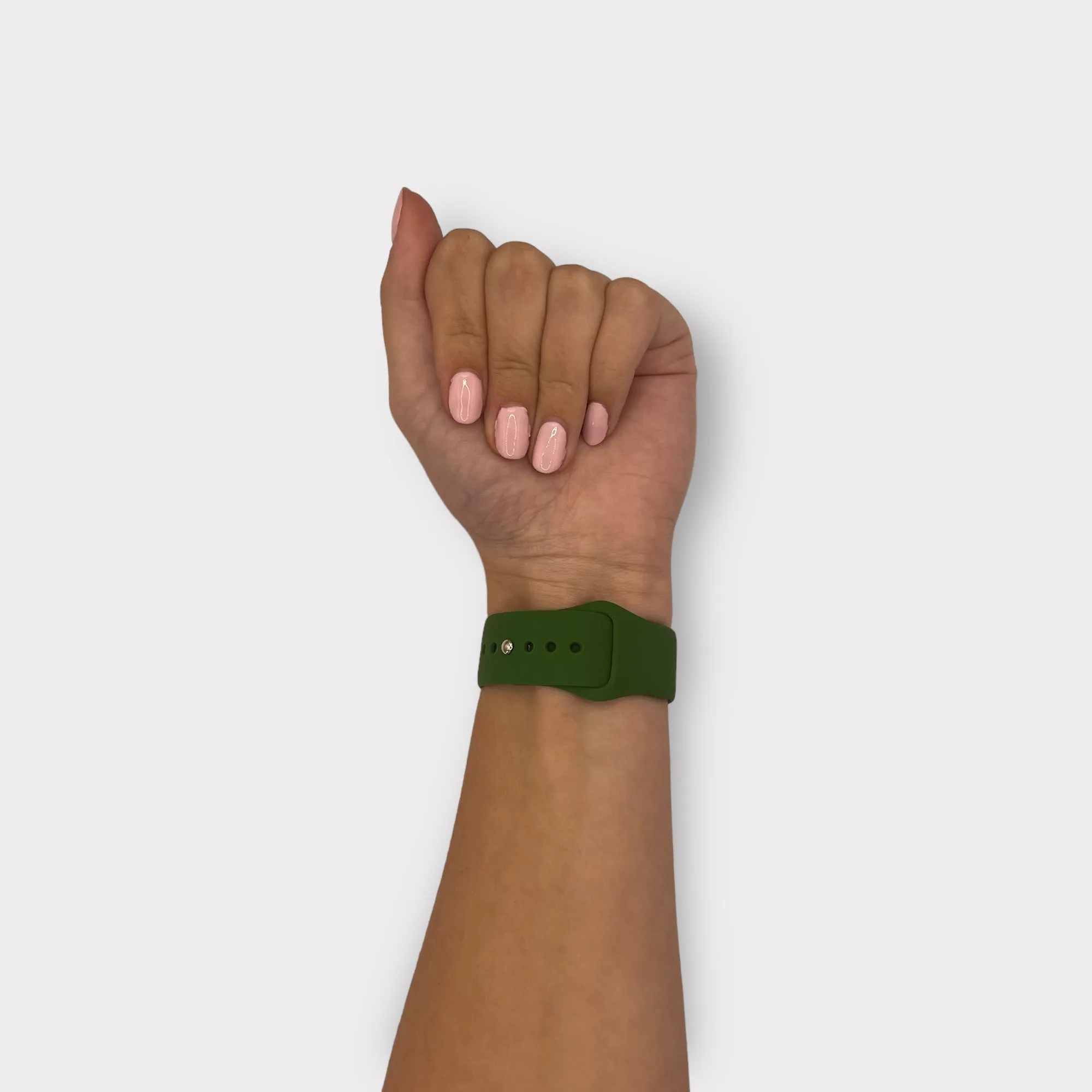 Silicone Button Style Watch Straps Compatible with Apple Watch